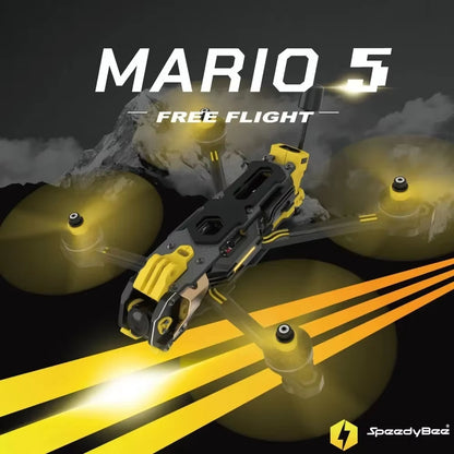 Speedybee Mario 5 O4 Frame Kit DC / XH Version with Carbon Fiber Plate FPV Freestyle RC Racing Drone